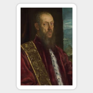 Portrait of Vincenzo Morosini by Tintoretto Sticker